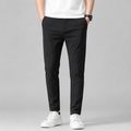 Men's slim fit stretch straight-leg trousers