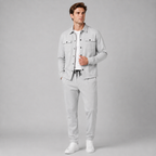 Men's overshirt and straight-leg trousers co-ord set