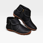 Women's Turn-Down Cuff Leather Ankle Boots — view 5