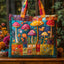 Coral Bloom Mushrooms Tote Bag