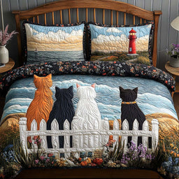 Cozy Cat Crew 3-Piece Bedding Set