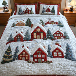 Cozy Cottage Night 3-Piece Bedding Set