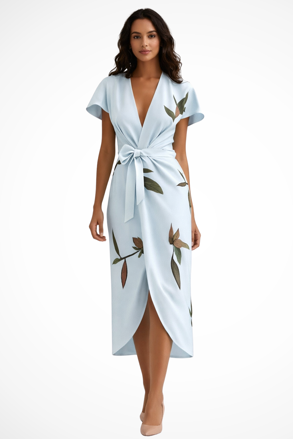Women’s Wrap Midi Summer Dress - Parker and Grant