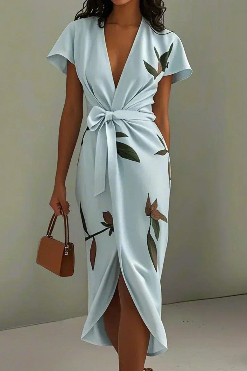 Women’s Wrap Midi Summer Dress - Parker and Grant