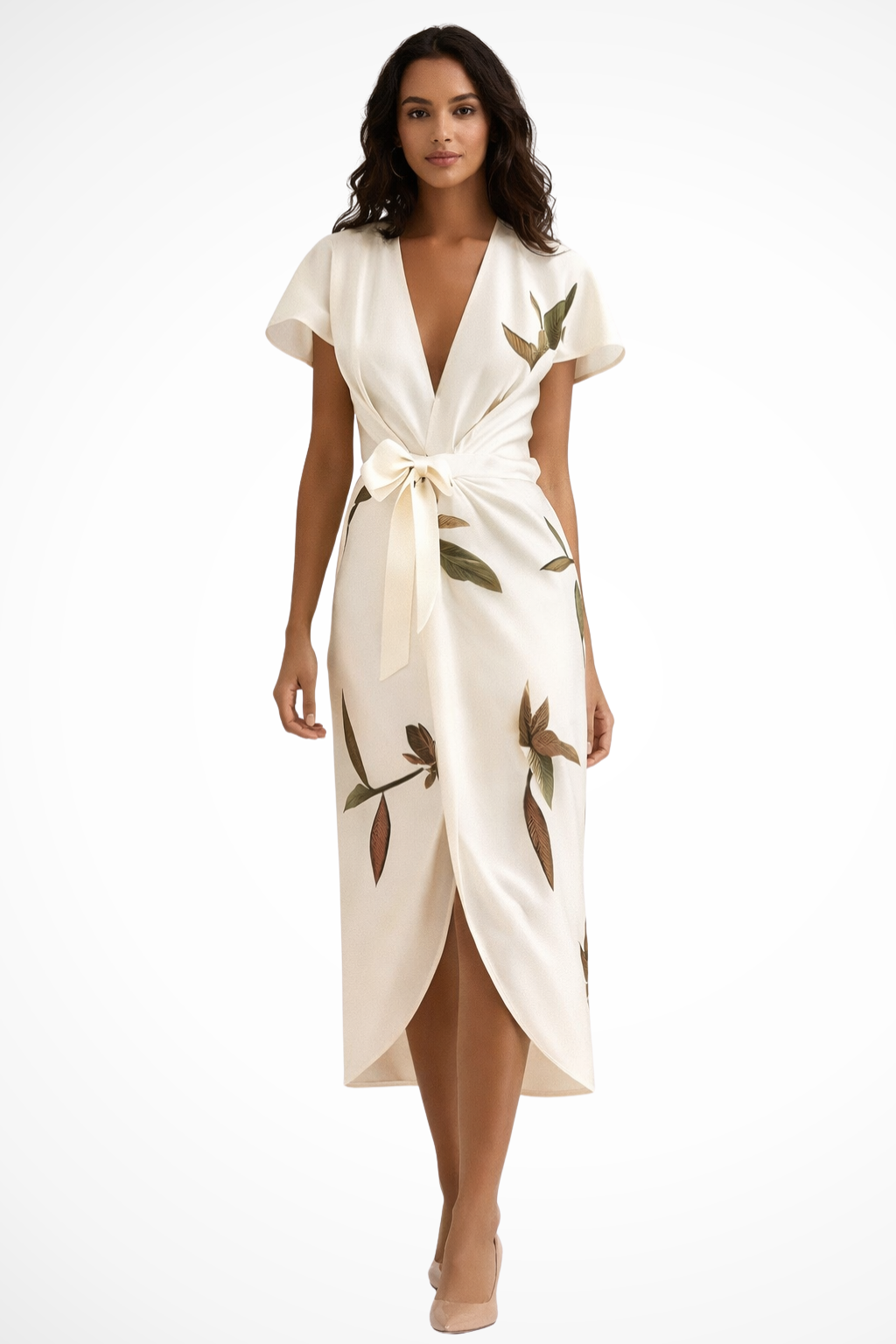 Women’s Wrap Midi Summer Dress - Parker and Grant