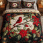Crimson Elegance 3-Piece Bedding Set