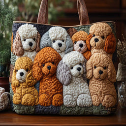 Cuddle Patch Puppies Tote Bag