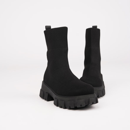 Women's Stretch Mesh Sock Ankle Boots — view 10