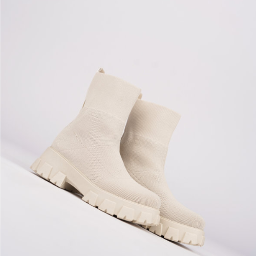 Women's Stretch Mesh Sock Ankle Boots — view 8
