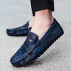 Men's Floral Leather Loafers – Konrad
