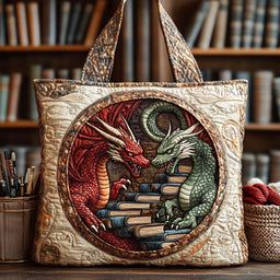 Dragon Library Tote Bag