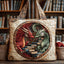 Dragon Library Tote Bag