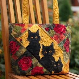 Enchanted Whisker Rose Tote Bag