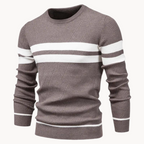 Men's Striped Crewneck Jumper | Field