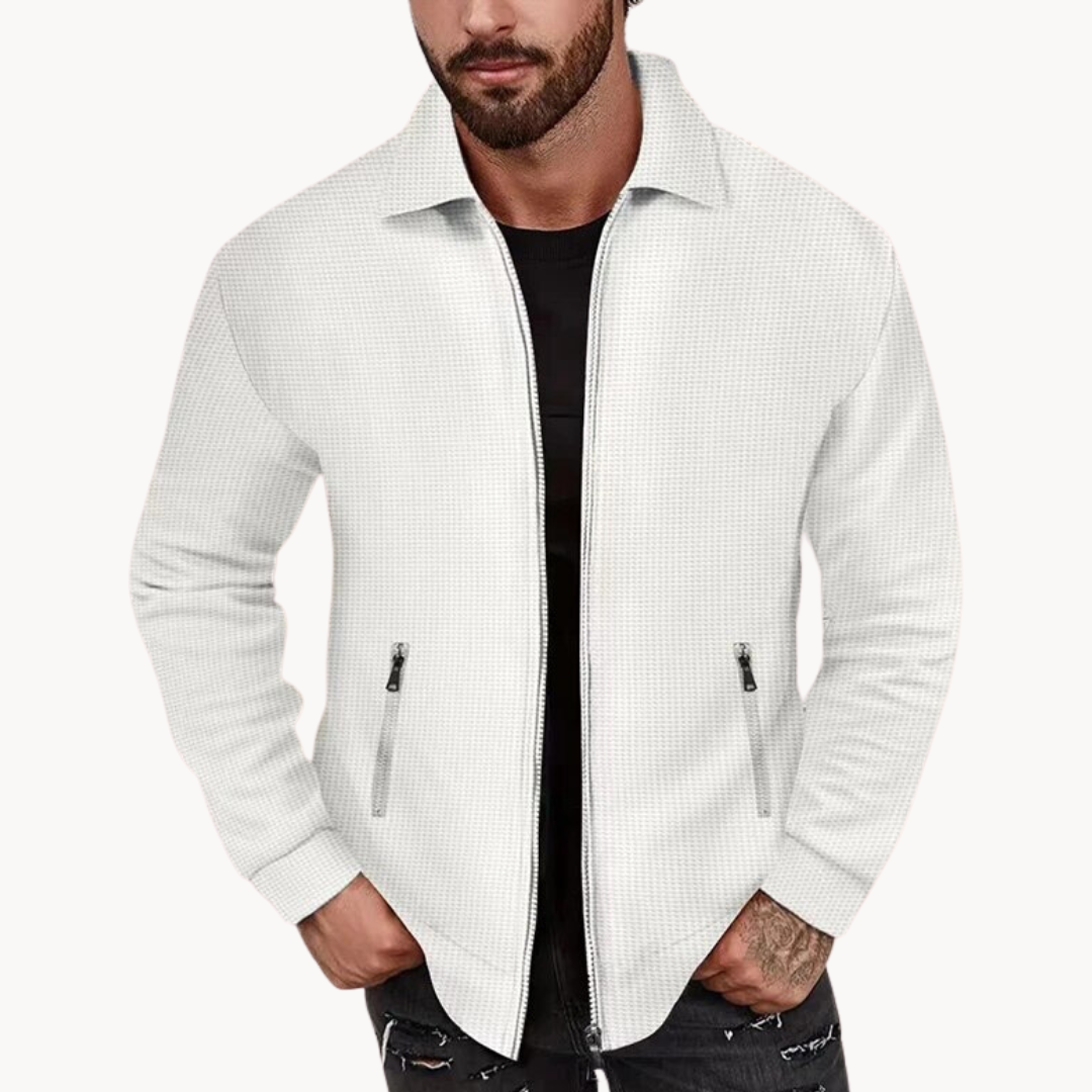 Men's Waffle Knit Jumper | Brecklyn