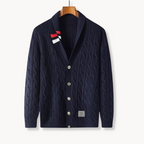 Men's Chunky Cable Knit Cardigan | Highgate