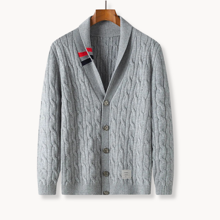 Men's Chunky Cable Knit Cardigan | Highgate