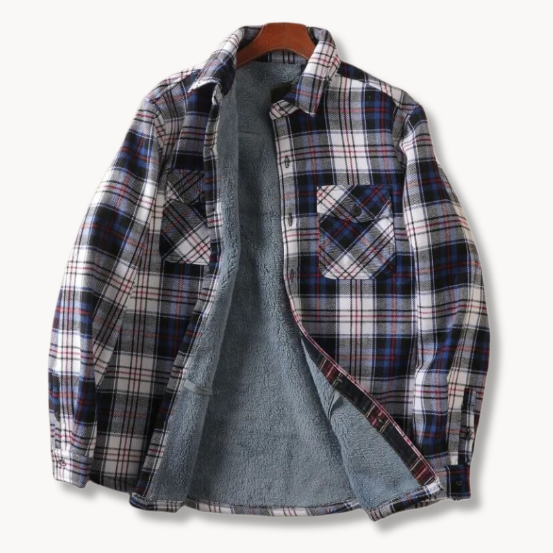 Men's Checked Flannel Jacket | Farhan