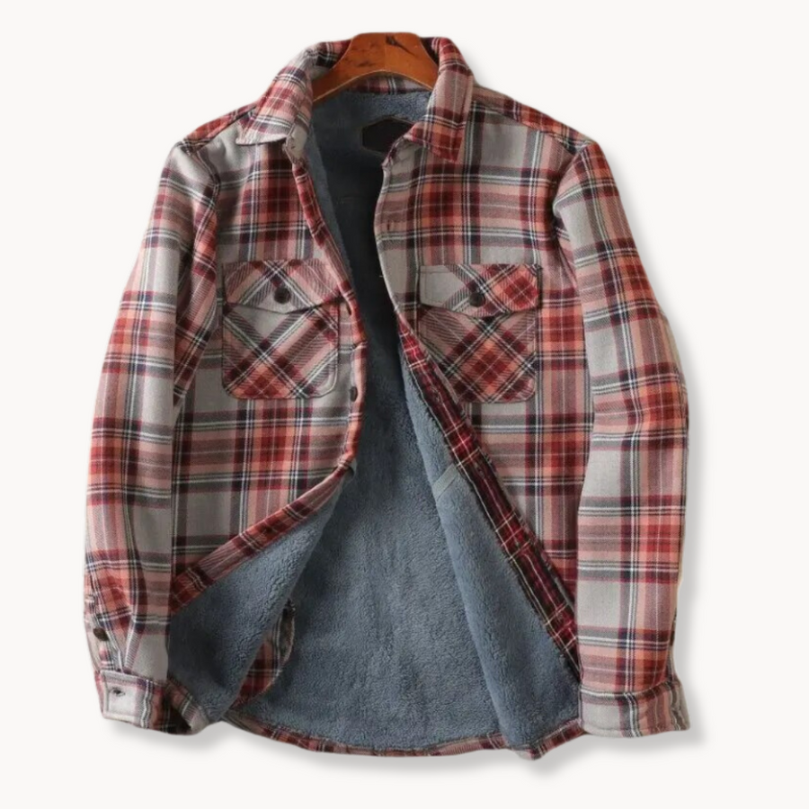 Men's Checked Flannel Jacket | Farhan