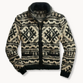 Men's Full-Zip Winter Jumper | Fair Isle