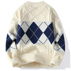 Men's Argyle Knit Jumper | GeoKnit