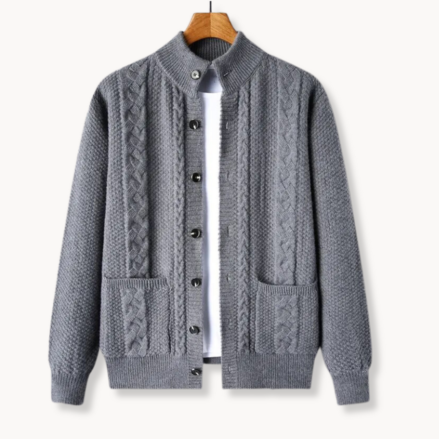 Men's Chunky Cable Knit Cardigan | Cable