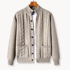 Men's Chunky Cable Knit Cardigan | Cable