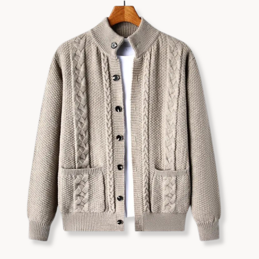 Men's Chunky Cable Knit Cardigan | Cable