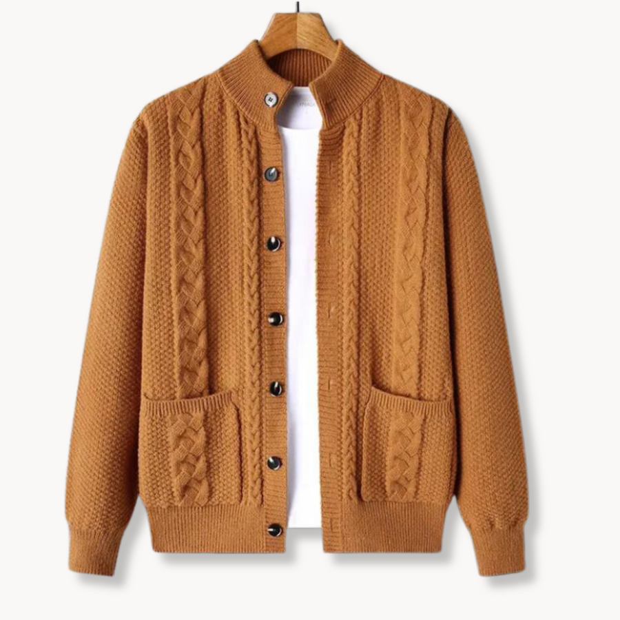 Men's Chunky Cable Knit Cardigan | Cable