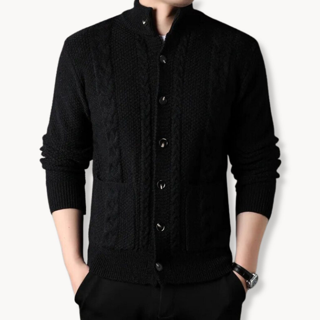Men's Chunky Cable Knit Cardigan | Cable