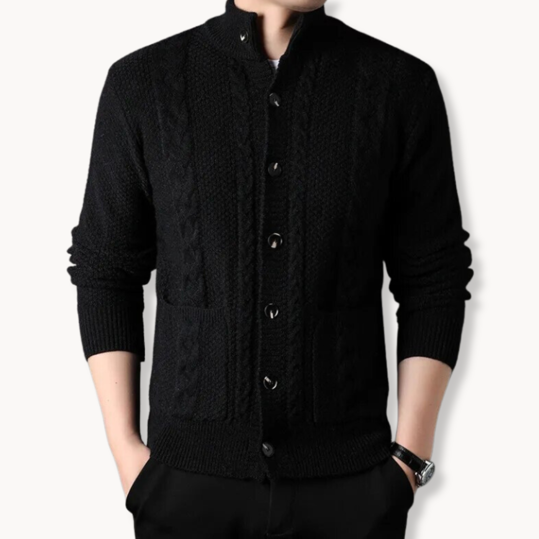 Men's Chunky Cable Knit Cardigan | Cable