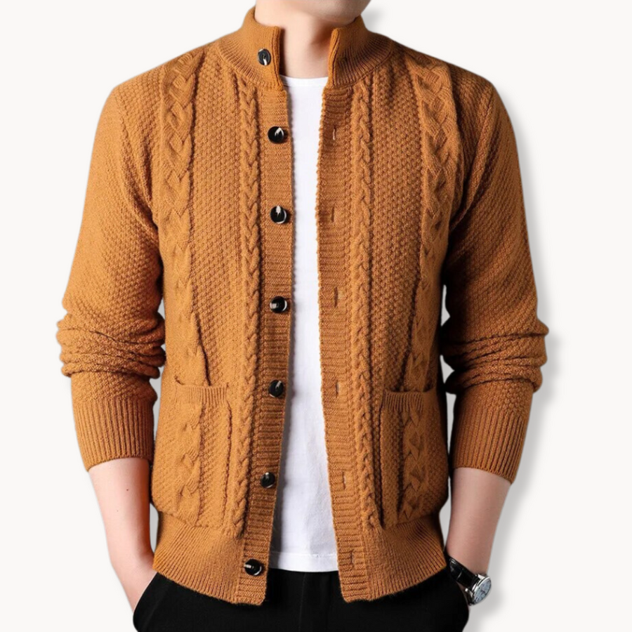 Men's Chunky Cable Knit Cardigan | Cable