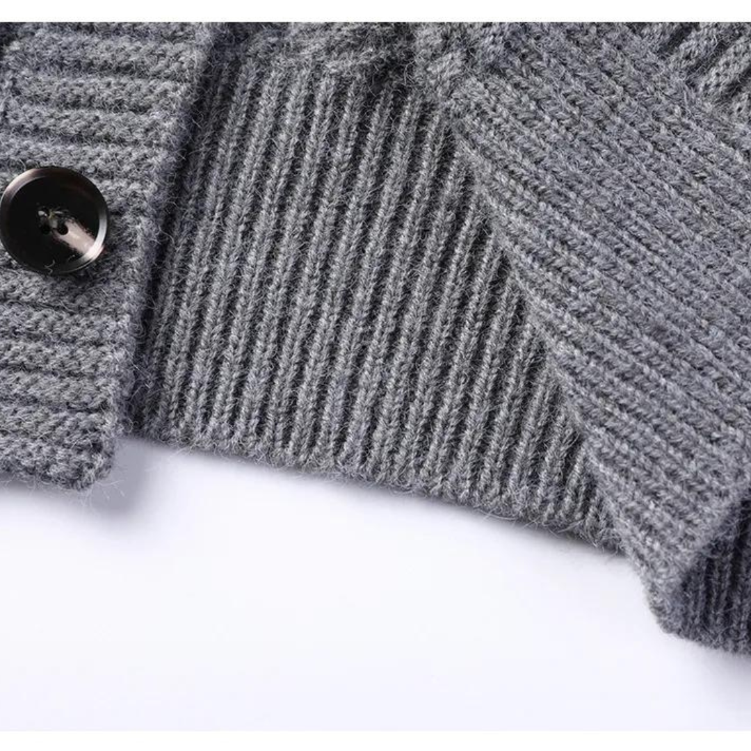Men's Chunky Cable Knit Cardigan | Cable