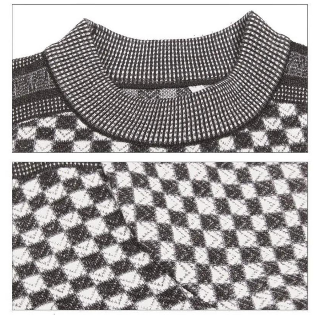 Men's Patterned Knit Jumper | Raiden