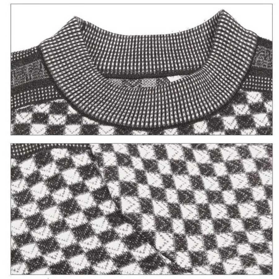 Men's Patterned Knit Jumper | Raiden