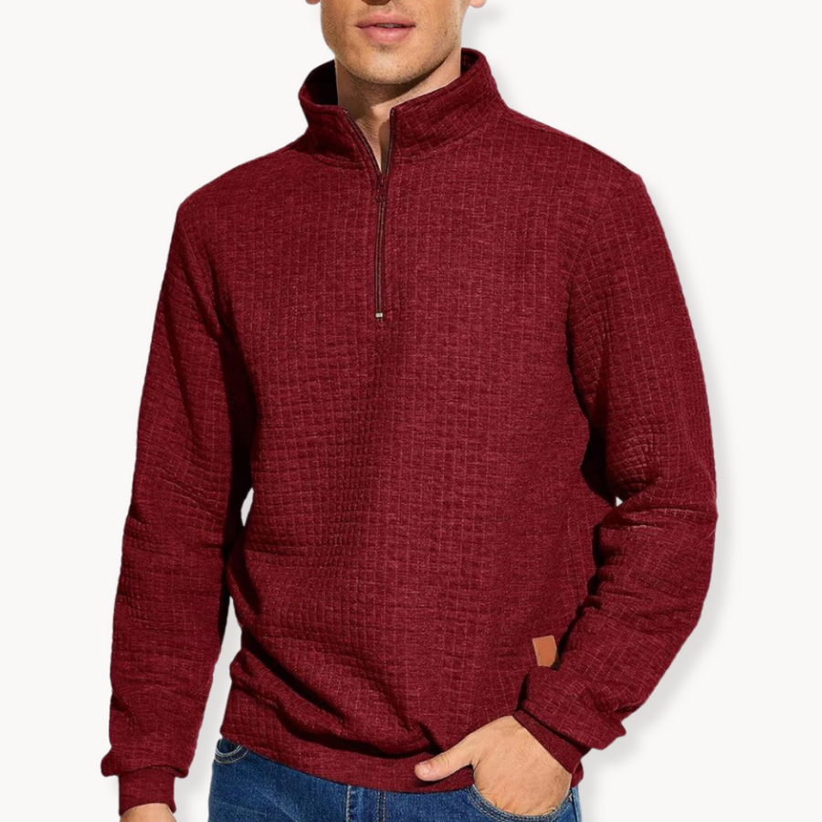 Men's Quarter-Zip Knit Jumper | Rafael