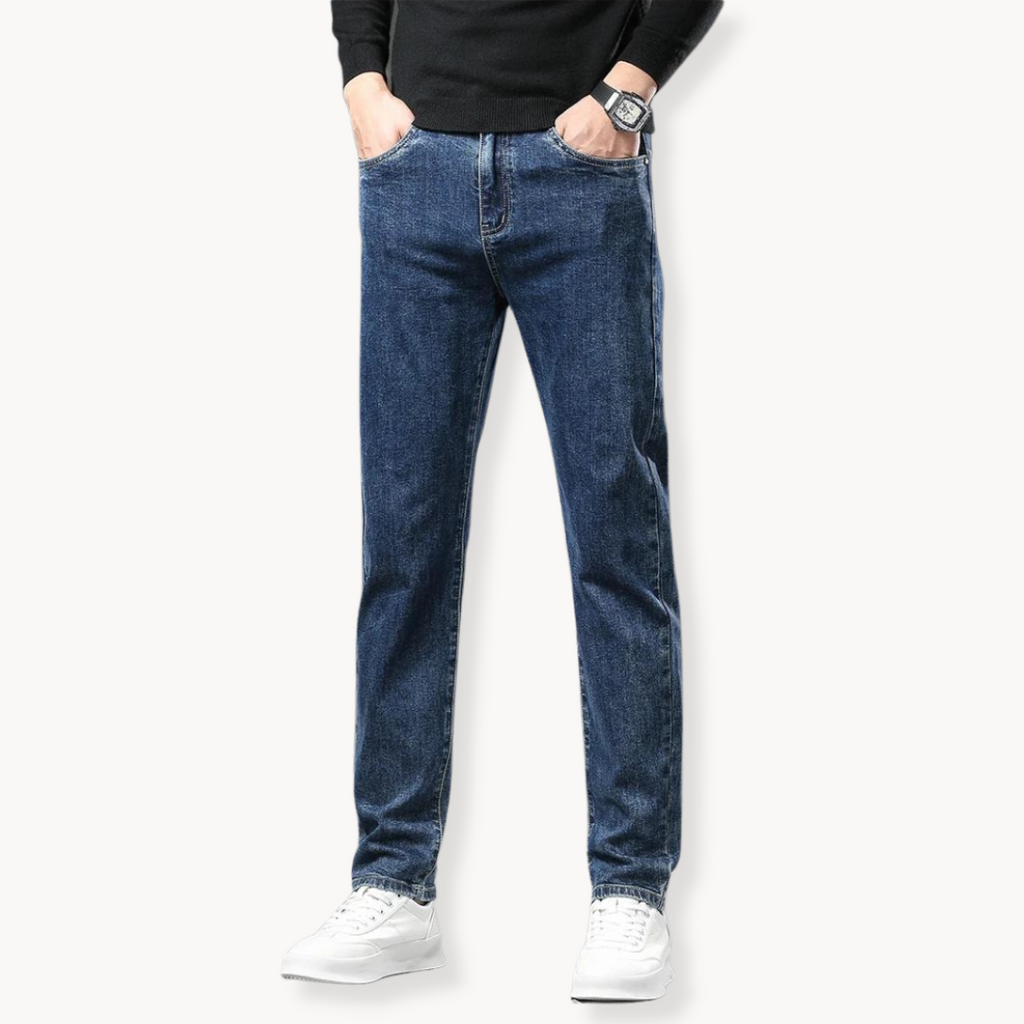 Men's Straight-Leg Jeans | Fleece-Lined