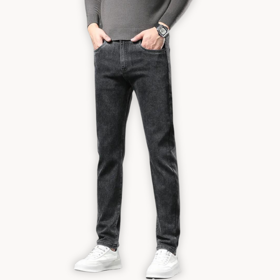 Men's Straight-Leg Jeans | Fleece-Lined
