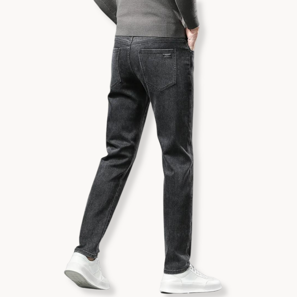 Men's Straight-Leg Jeans | Fleece-Lined