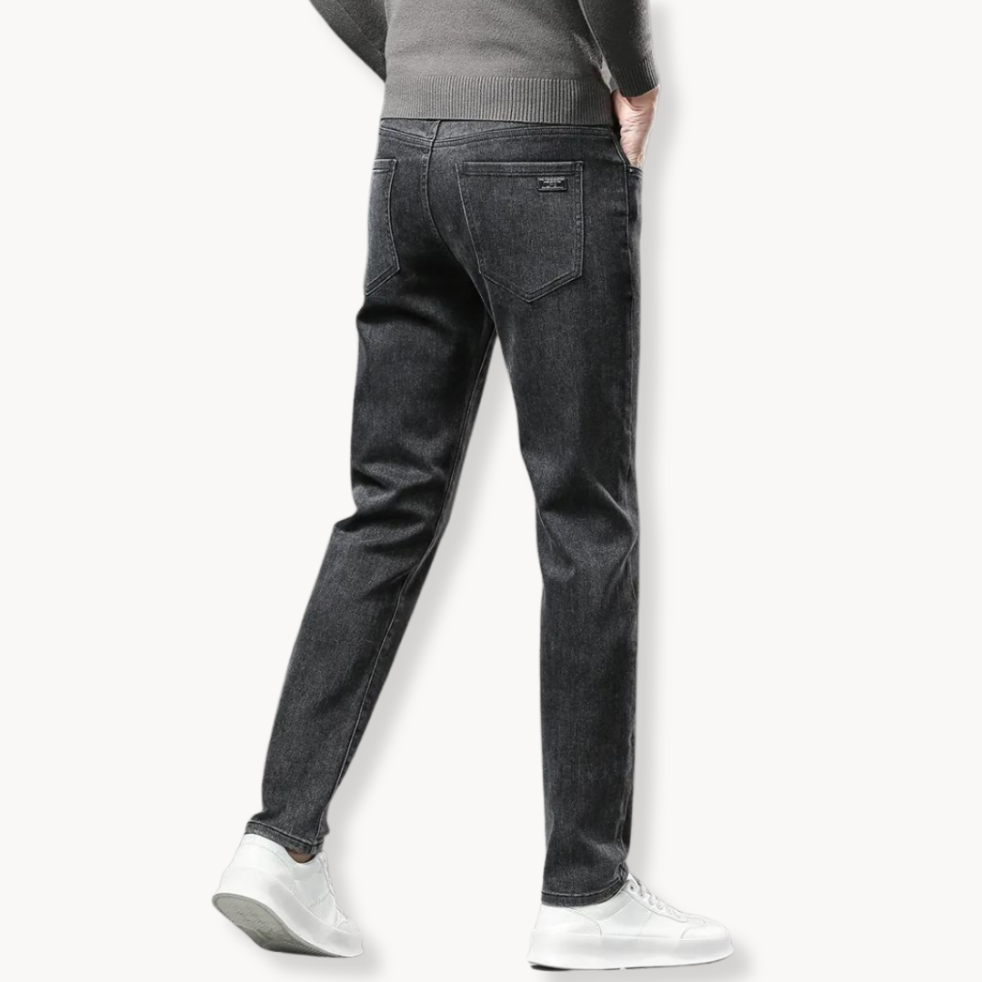 Men's Straight-Leg Jeans | Fleece-Lined