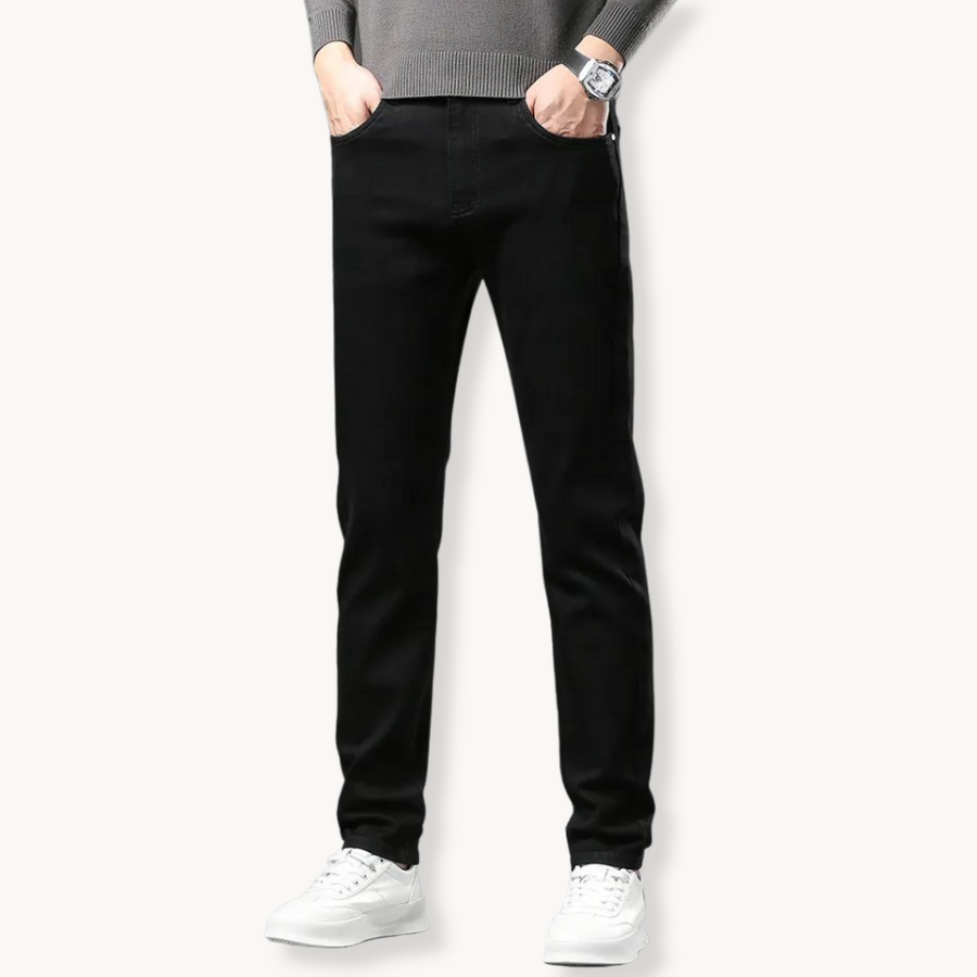 Men's Straight-Leg Jeans | Fleece-Lined
