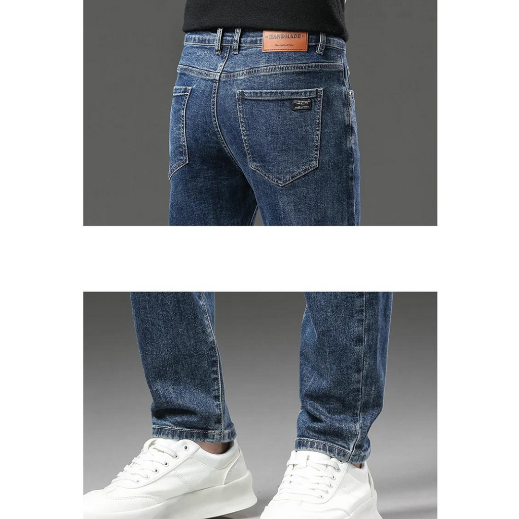 Men's Straight-Leg Jeans | Fleece-Lined
