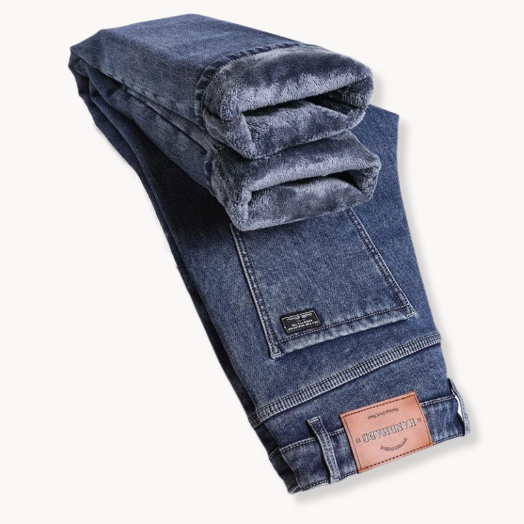 Men's Straight-Leg Jeans | Fleece-Lined