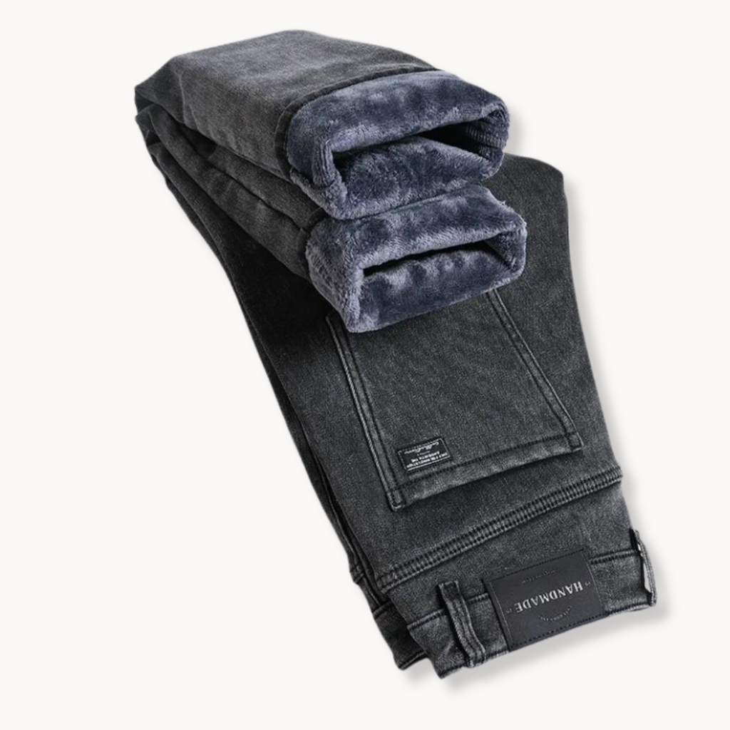 Men's Straight-Leg Jeans | Fleece-Lined