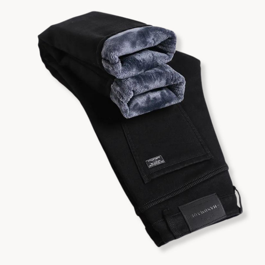 Men's Straight-Leg Jeans | Fleece-Lined