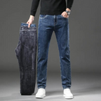 Men's Straight-Leg Jeans | Fleece-Lined