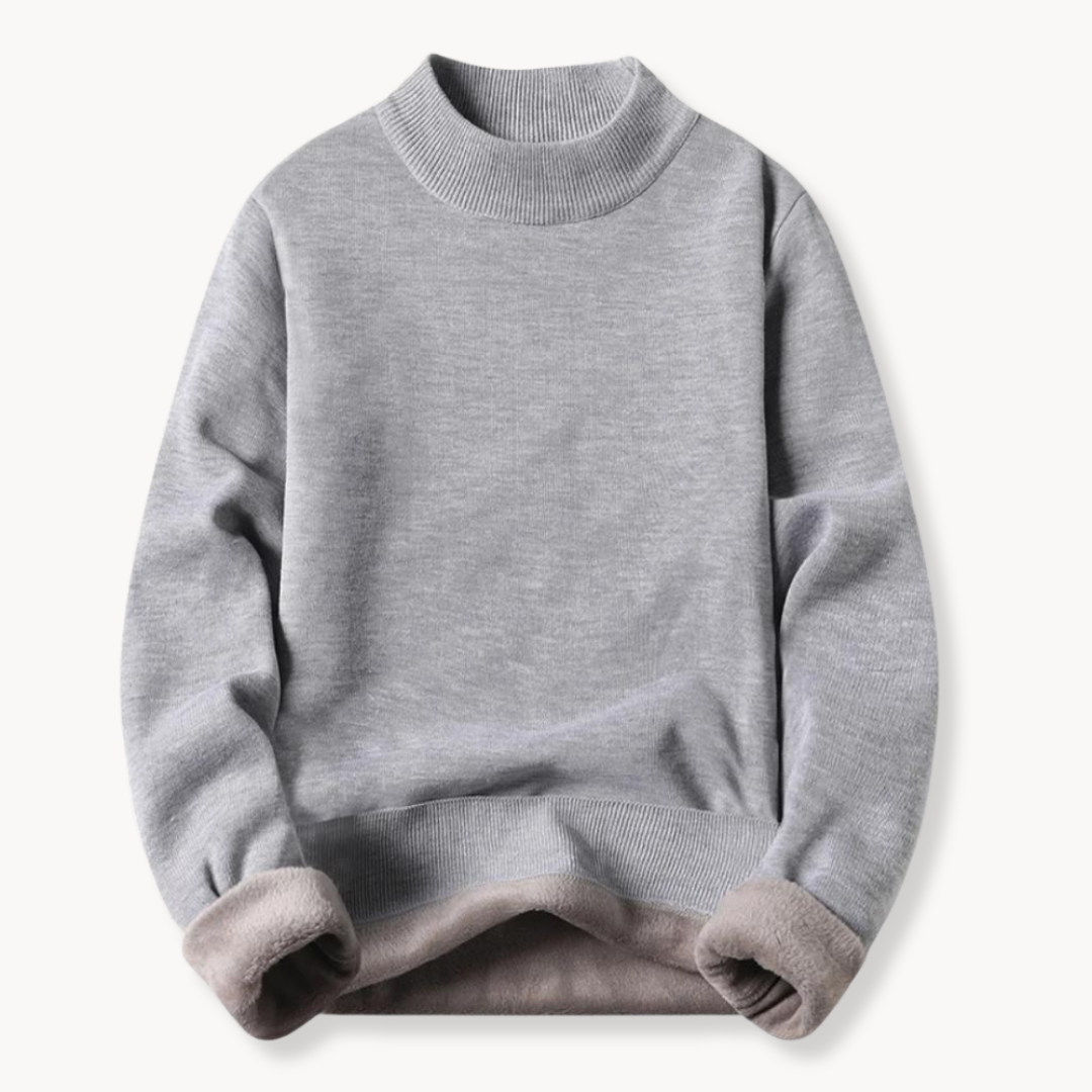 Men's Fleece-Lined Crew Neck Jumper | Kurt