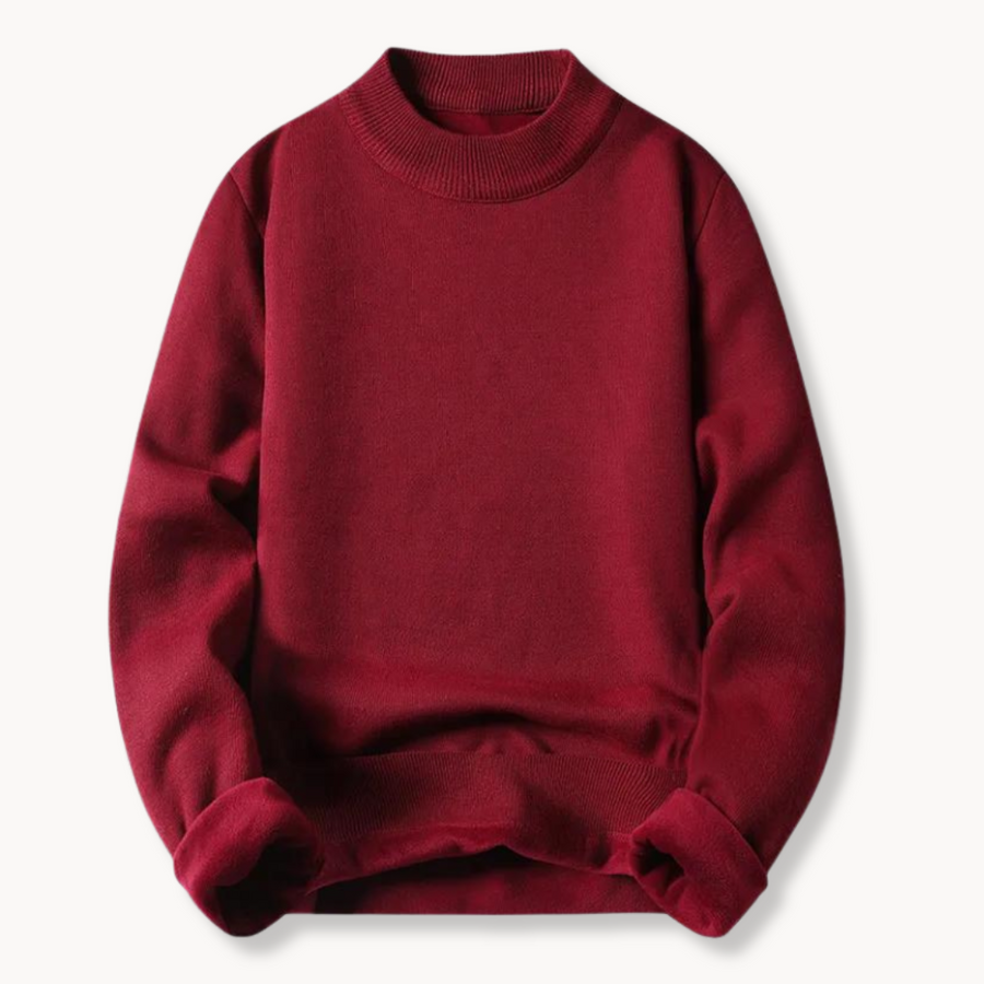 Men's Fleece-Lined Crew Neck Jumper | Kurt
