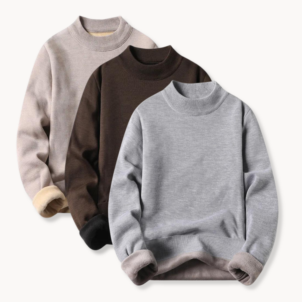 Men's Fleece-Lined Crew Neck Jumper | Kurt