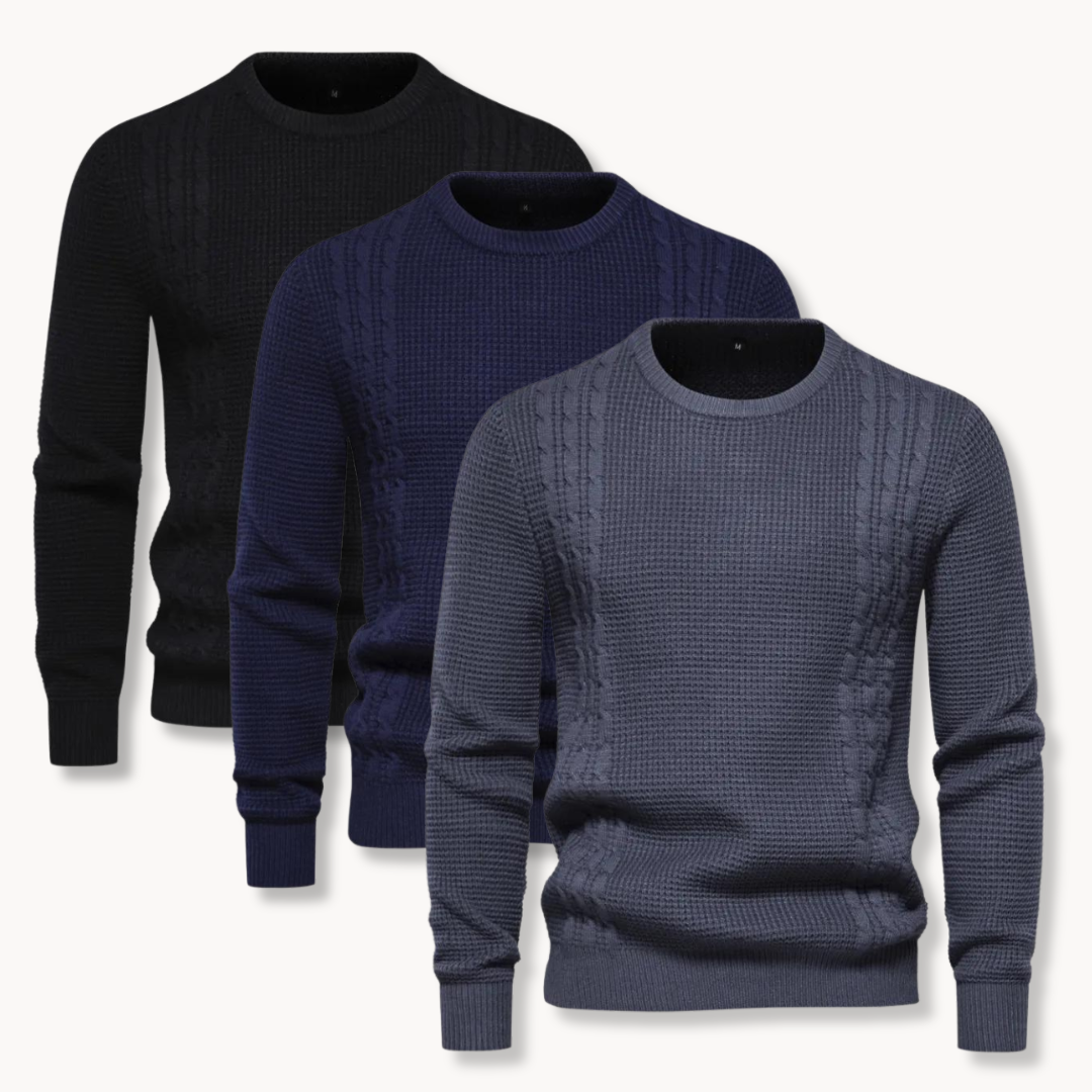 Men's Cable Knit Pullover Jumper | Kane